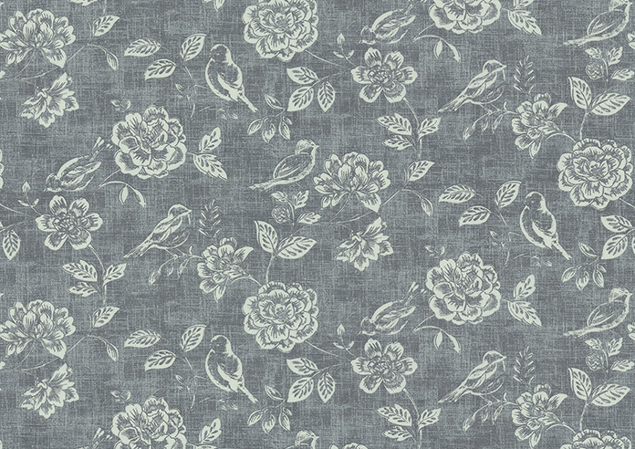 Bird Garden, Charcoal - Made to Measure Curtains - Image 8